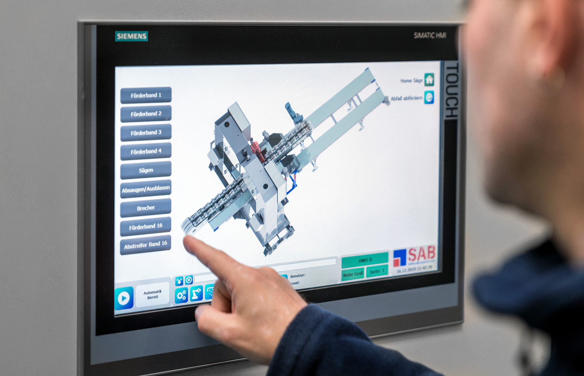 SAB HMI-Visualisierung